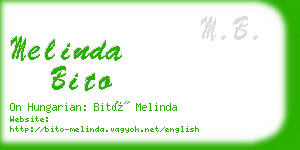 melinda bito business card